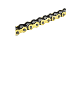 CADENA MOTOCICLETA 428H 136L NEGRO/DORADO  REFORZADA