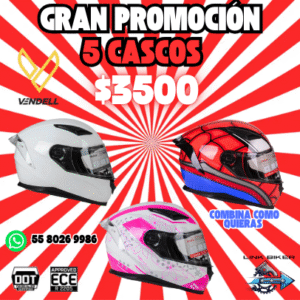 5 Cascos PROMO